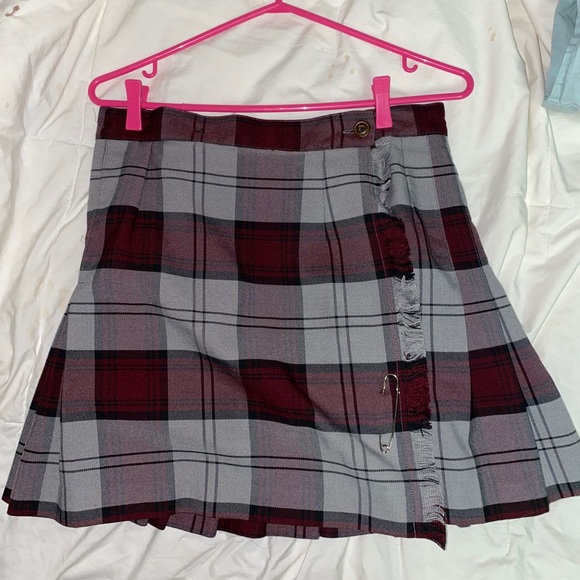 Plaid trendy skirt - Picture 2 of 3